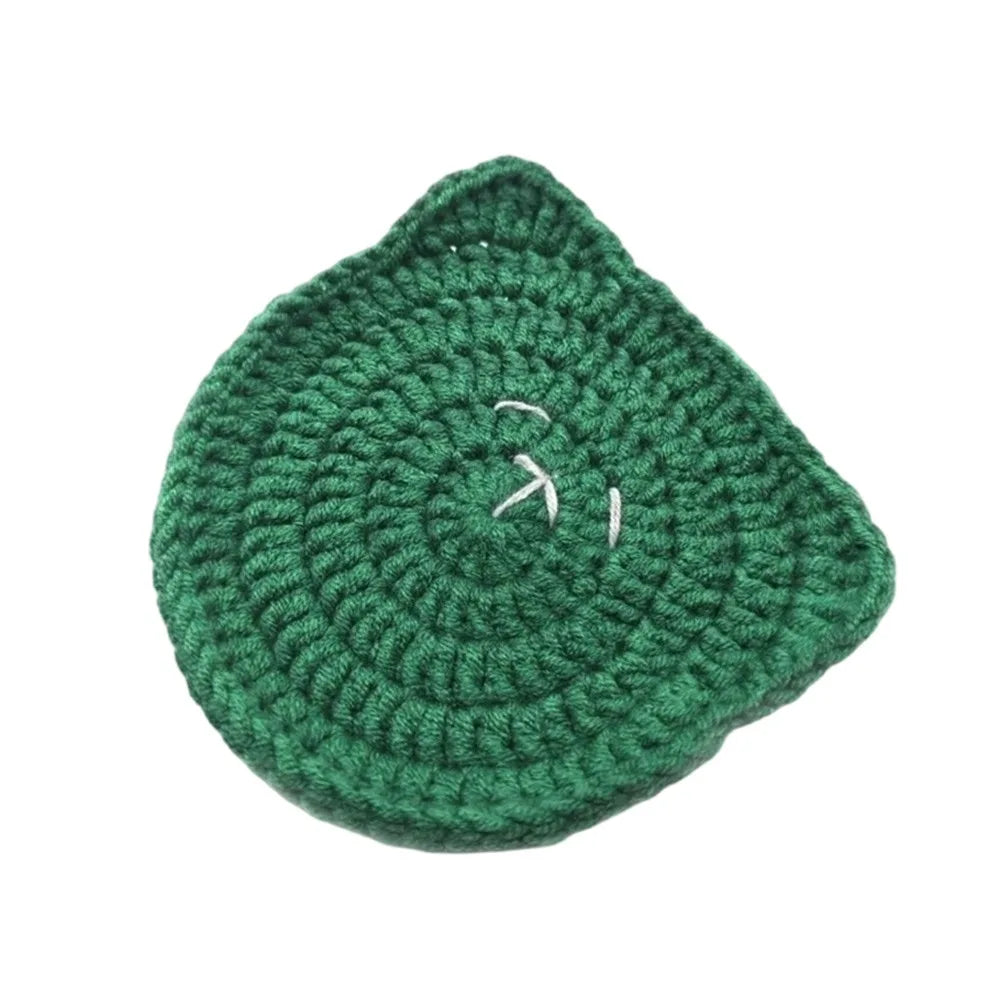 Hand-Knitted Christmas Crochet Coaster | Gingerbread Man Cup Mat