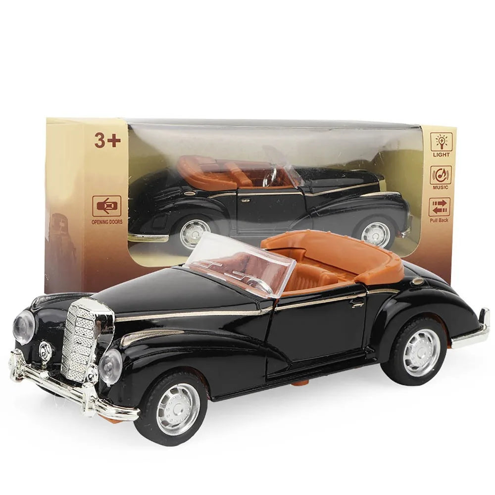 1:36 Alloy Pull-Back Classic Car Model | Opening Doors Kids Gift