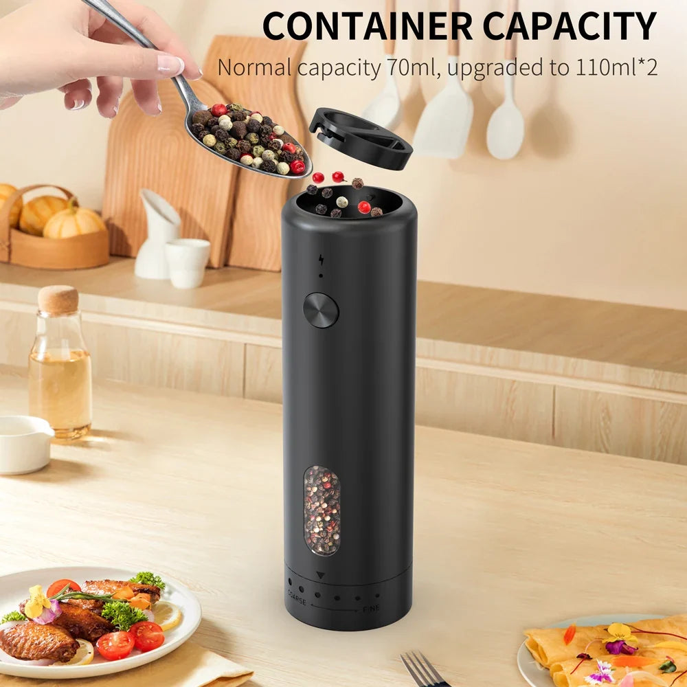 CLITON Electric Salt & Pepper Grinder Set | USB-C Rechargeable