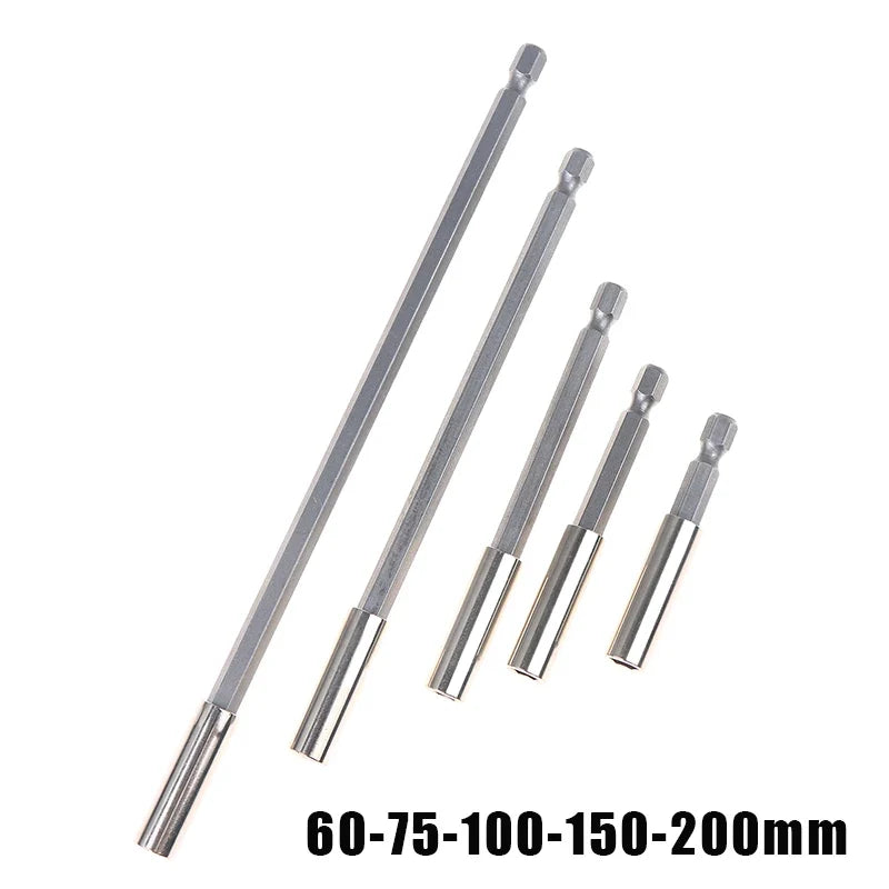 Magnetic Hex Shank Bit Extension Adapter – Power Drill 60–200mm