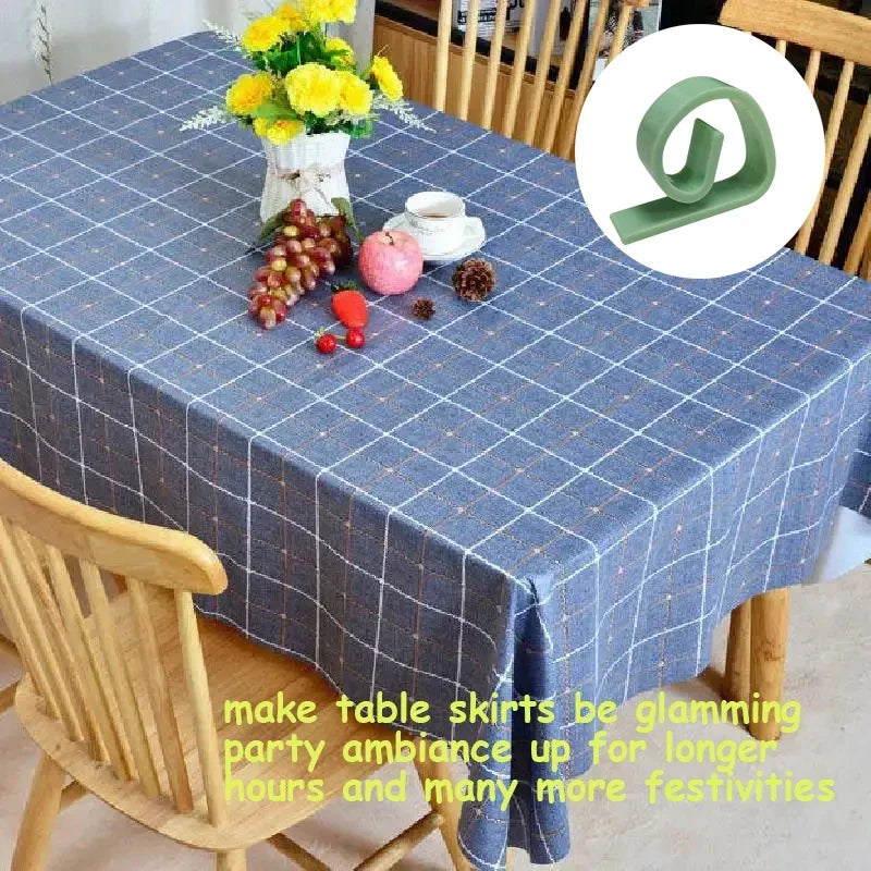 Reusable Plastic Tablecloth Clips – Anti-Slip Table Cover Clamps