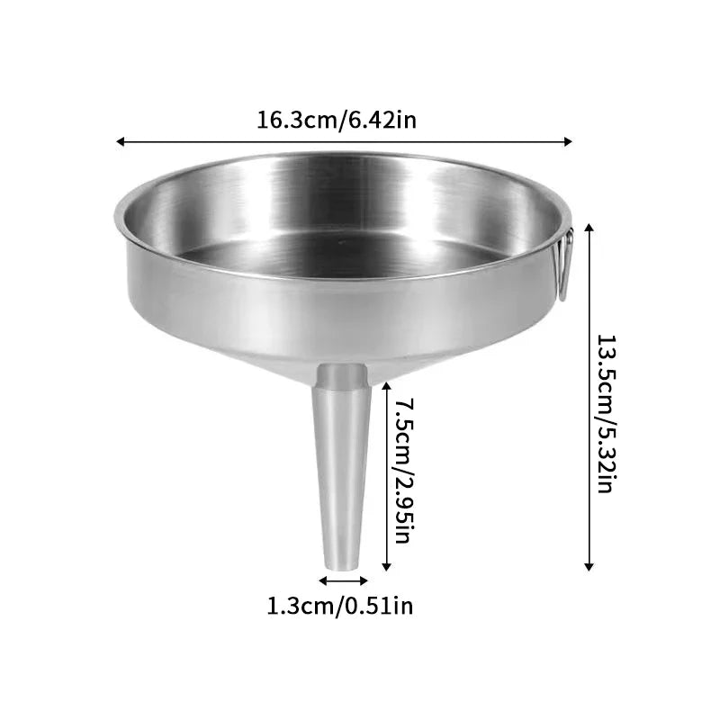 Stainless Steel Wide Mouth Funnel – Canning, Oil & Bar