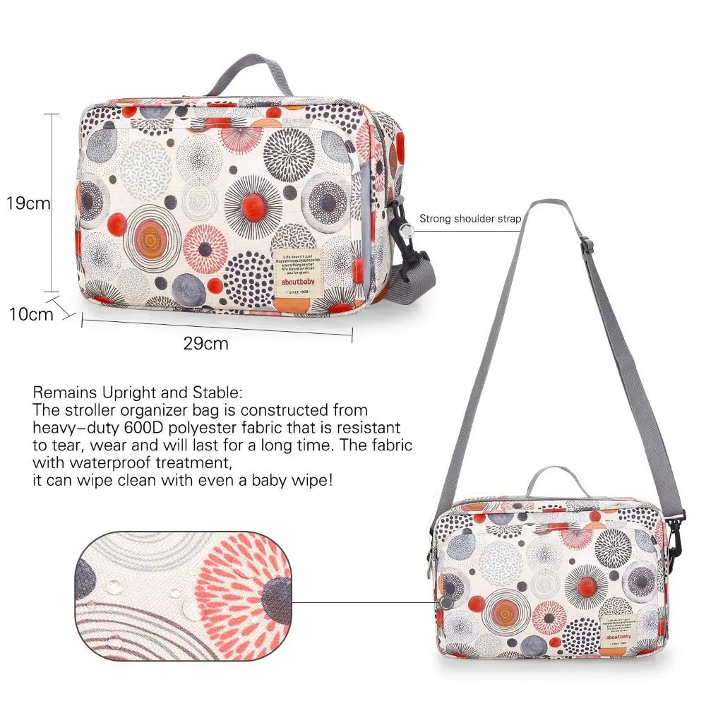 Waterproof Stroller Bag – Large Multi-Pocket Pram Organizer