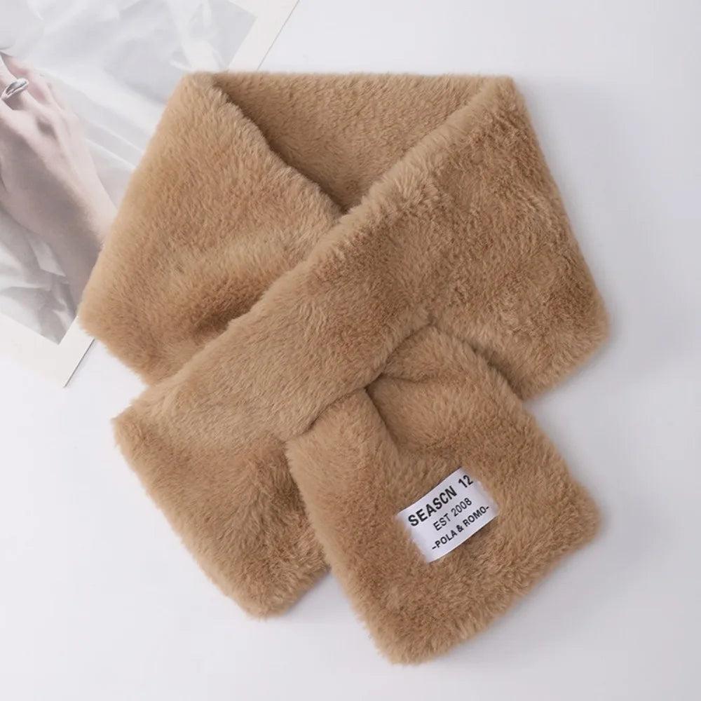 Women's Soft Thickened Knit Cross Scarf – Warm Winter Neckerchief