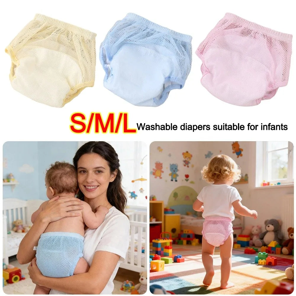 Soft Cotton Baby Training Pants – Washable Reusable Diaper