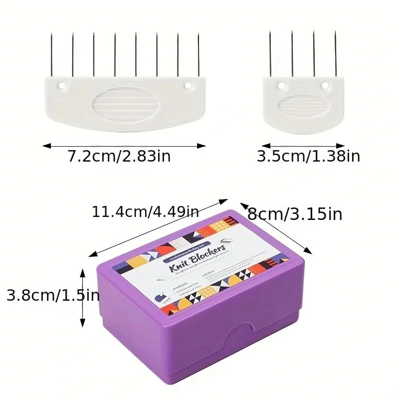 Knit Blockers Blocking Pins & Needles Set – Knitting & Crochet