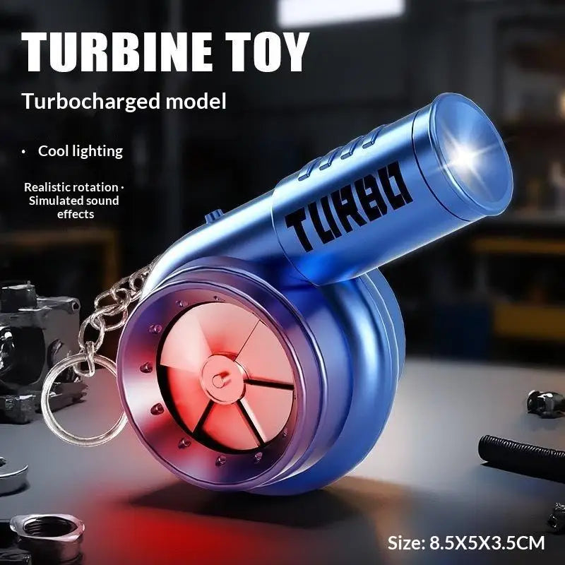 Turbo Keychain LED Light & Sound Spinning Fidget Toy | Car Gift