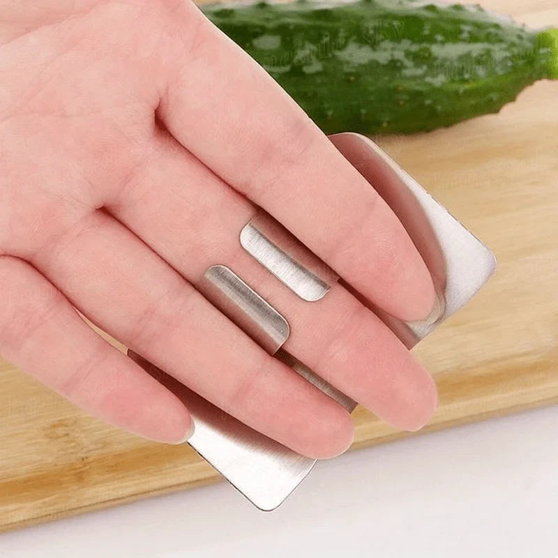 Stainless Steel Finger Guard for Slicing | Kitchen Safety Tool