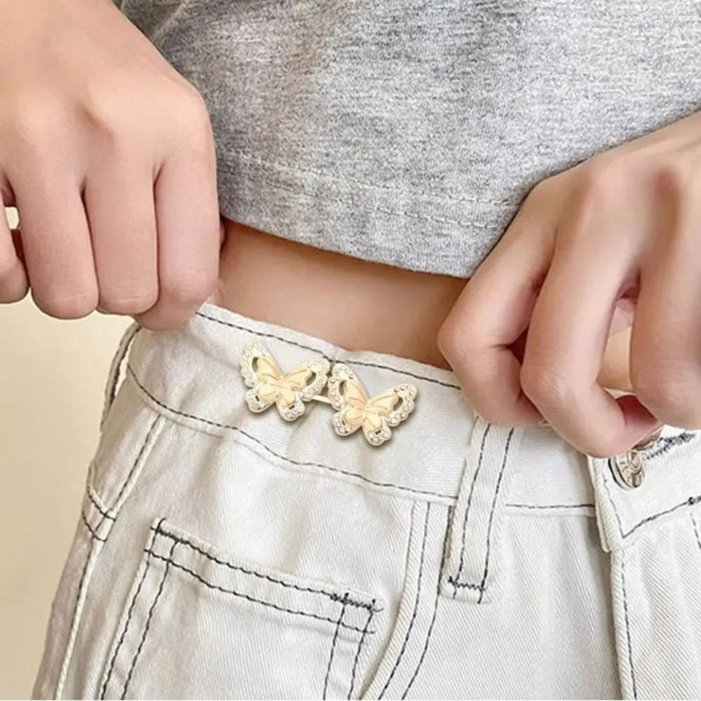 Adjustable Metal Waist Clip Button for Jeans & Trousers