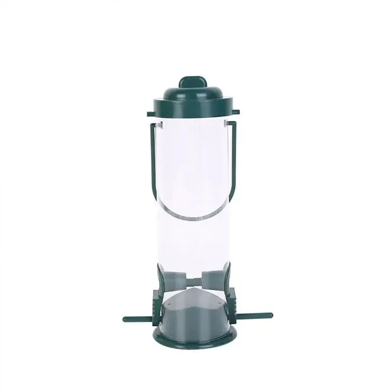Squirrel-Proof Tubular Hanging Bird Feeder – Transparent Tube