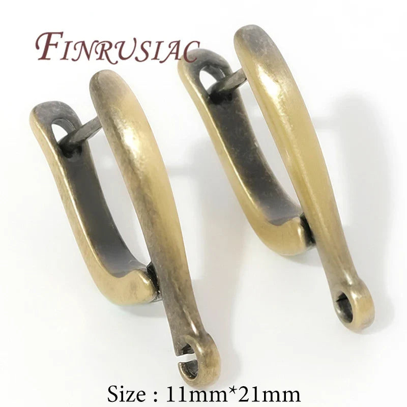 Antique Bronze Earring Hooks DIY Earwires & Findings 12x19mm
