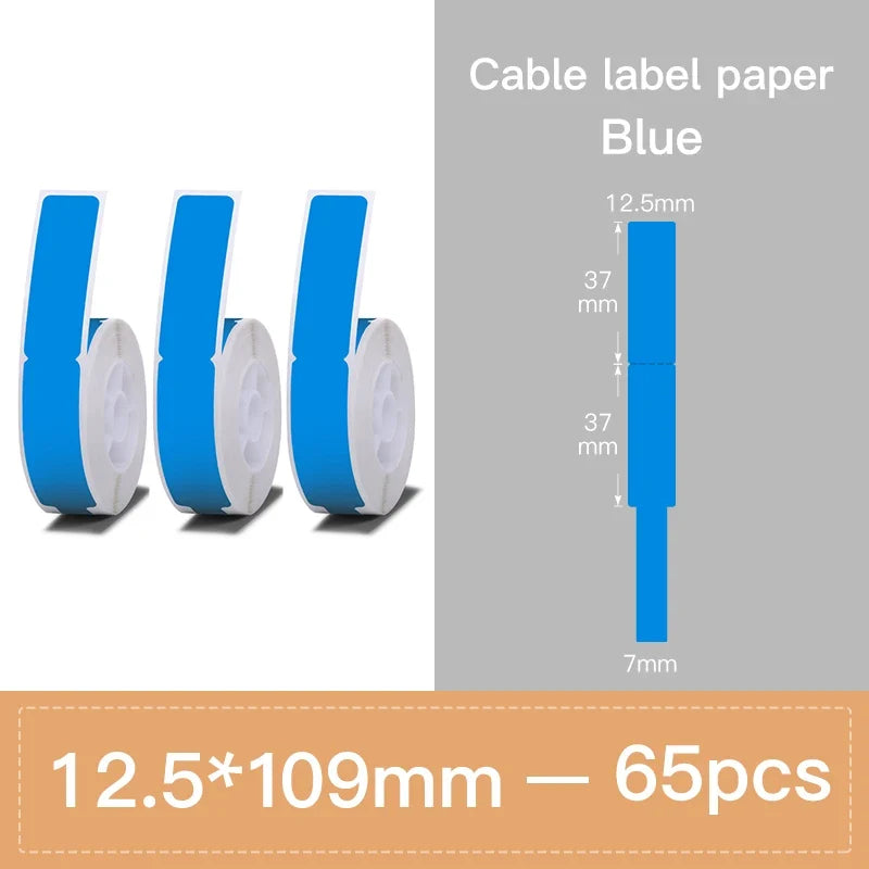 Niimbot Label Tape for D11 D110 D101 – Waterproof Cable Stickers