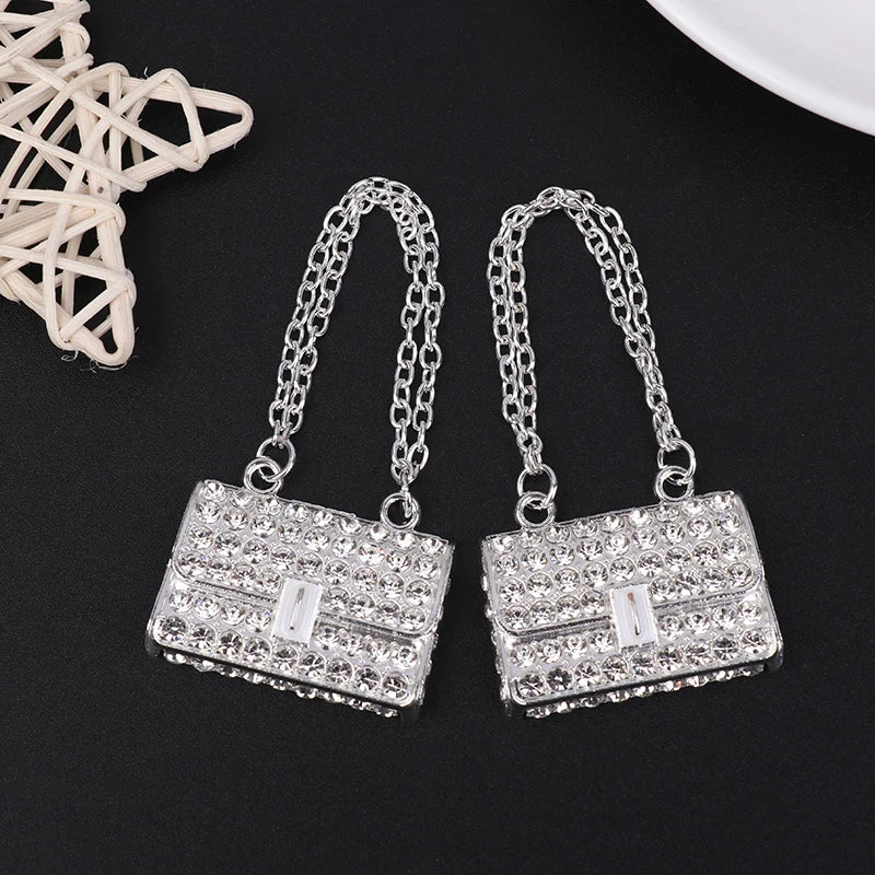 Miniature Handbag with Metal Chain for Dollhouse & Dolls
