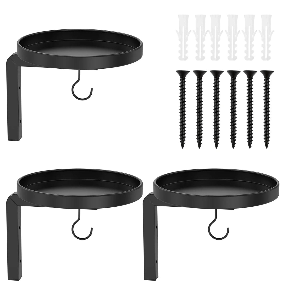 Metal Wall Plant Holder Set 2/3Pcs – Rustproof Flower Pot Stand