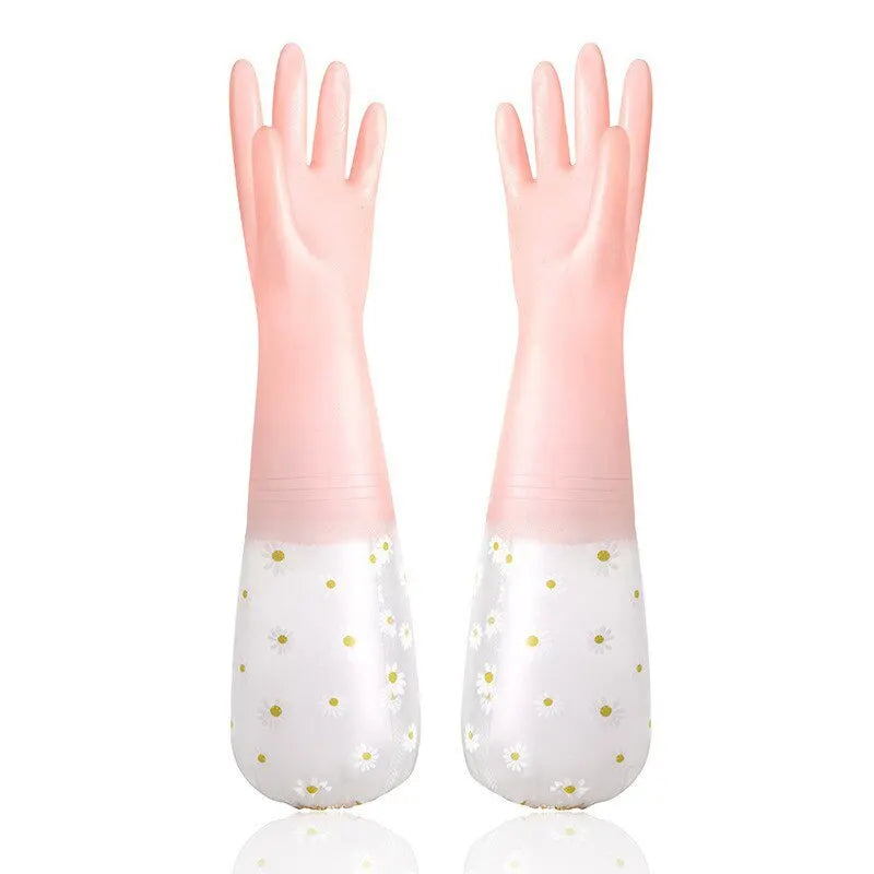 Waterproof Latex Rubber Gloves for Kitchen & Household Cleaning