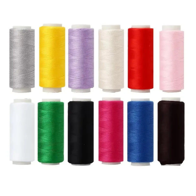 12-Color Polyester Embroidery Thread Set – Sewing & Crafts