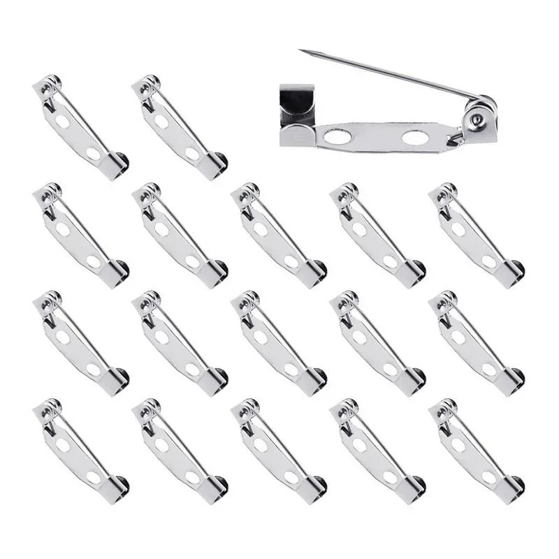 100pcs Stainless Steel Safety Pin Brooches – Jewelry Making Set