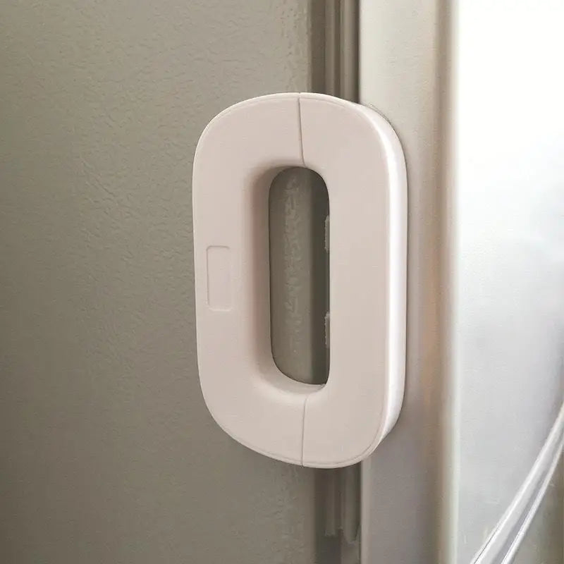 Toddler Safety Fridge Lock – No-Drill Adhesive Cabinet Latch