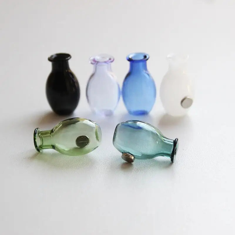 Mini Glass Vase Fridge Magnet – 3D Micro Landscape Flower Pot