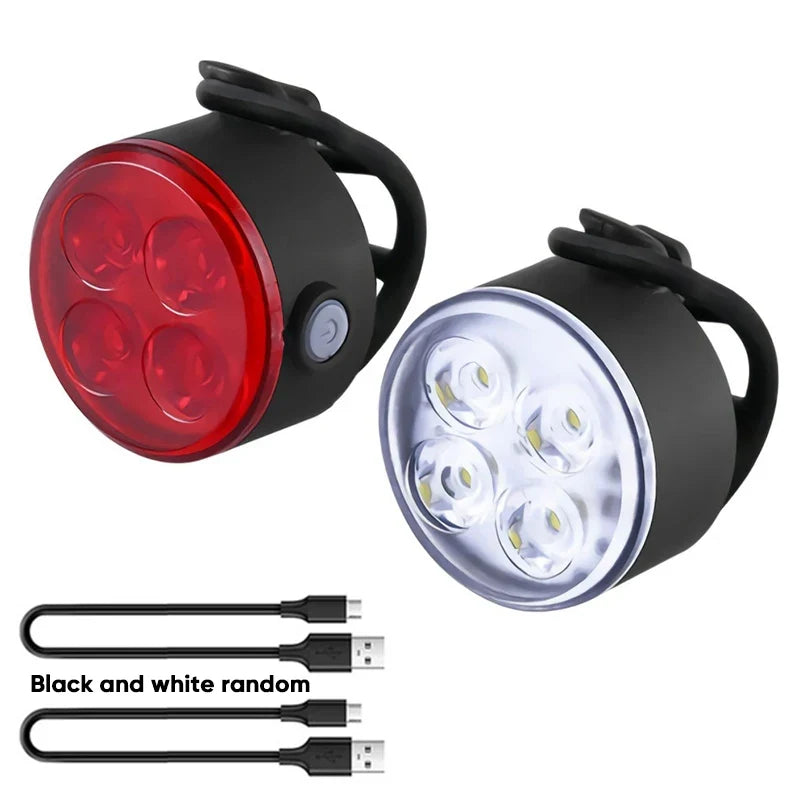 BUCKLOS LED Bike Light Set – USB Rechargeable Front & Rear