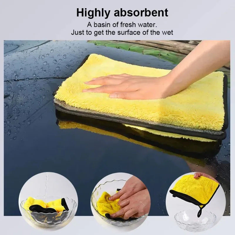 Nixie Microfiber Car Wash Towels – 3-Pack Cleaning Cloths