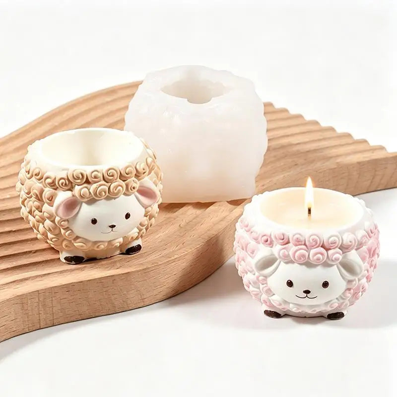 Sheep Silicone Candle Mold – Reusable DIY Craft Mould