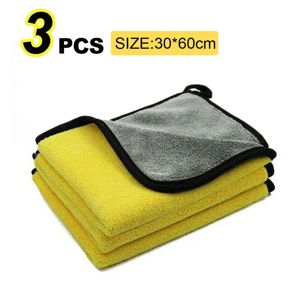Nixie Microfiber Car Wash Towels – 3-Pack Cleaning Cloths