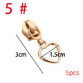 Star Zipper Pulls 5-Pack – Decorative Metal Slider Replacements