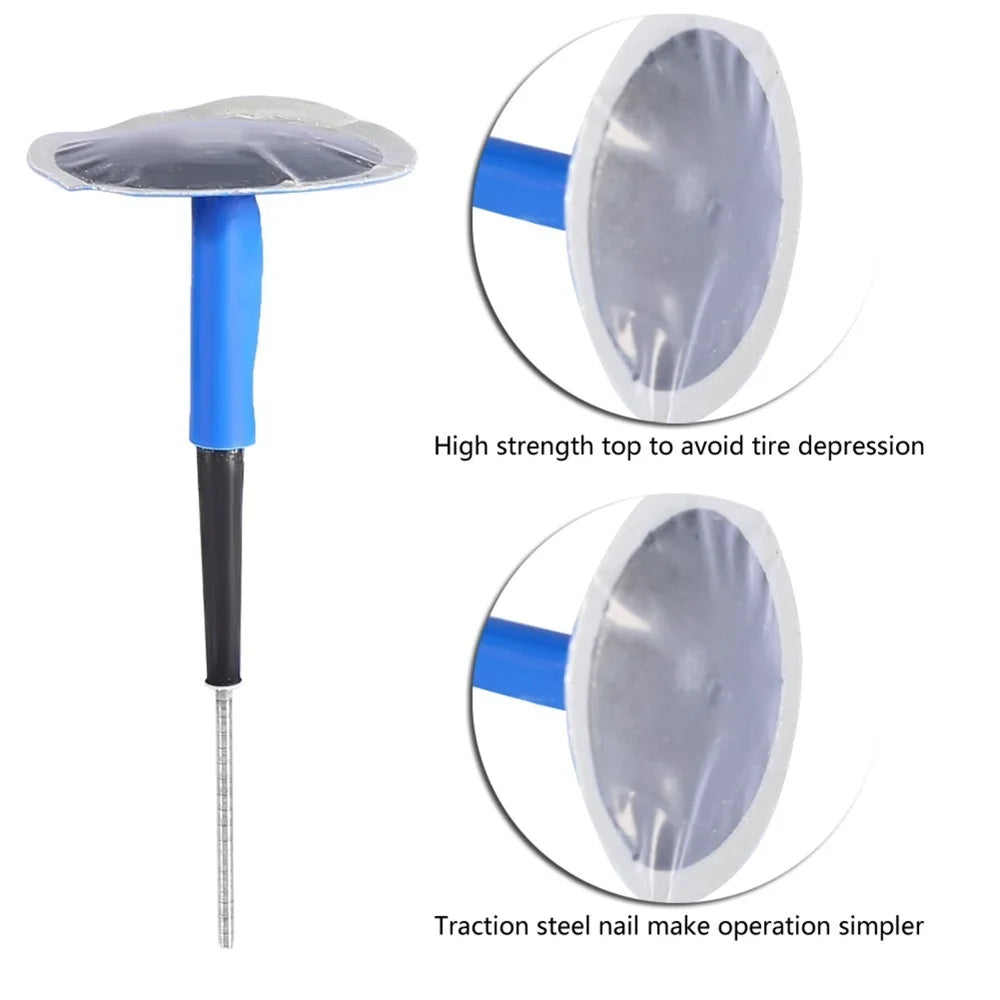 24PCS Tubeless Tire Repair Mushroom Plugs – 3 Sizes Universal Kit