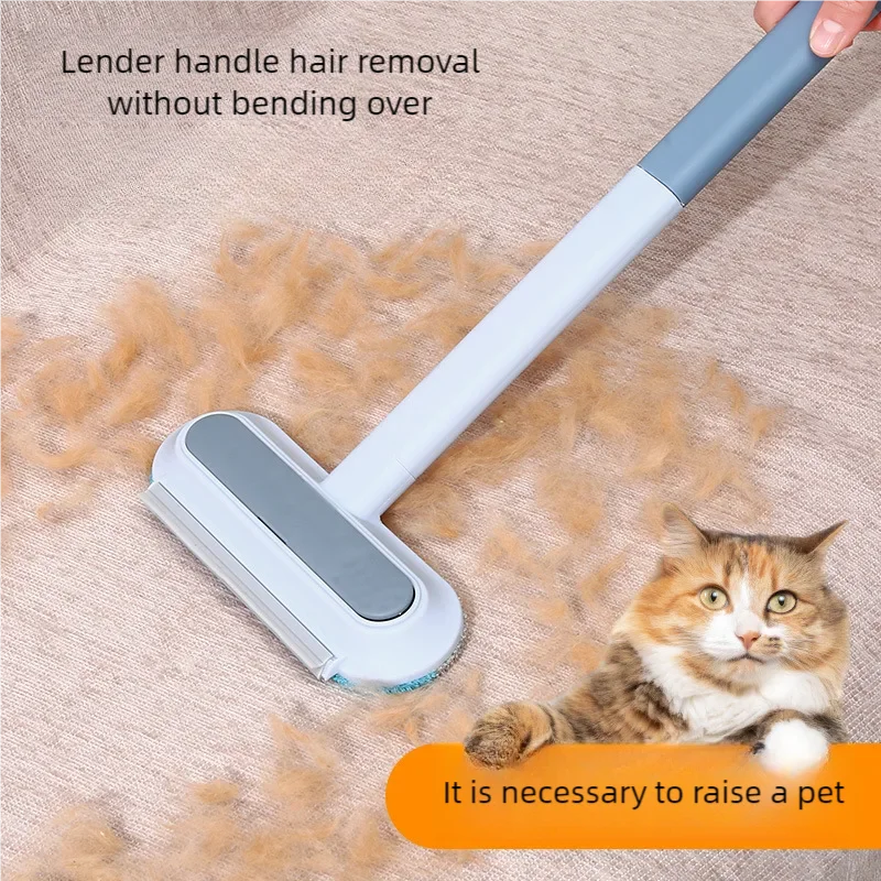 Pet Hair Remover Brush Long Handle – Cats & Dogs Fur Tool