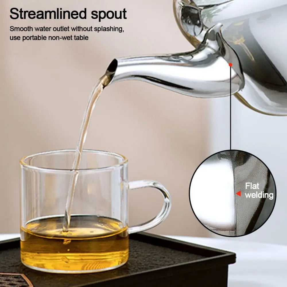Stainless Steel Whistling Kettle 1L–2L | Home & Camping
