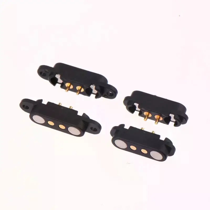 Waterproof 2-Pin Pogo Pin Connector 2.54mm 2A DC Power Pair