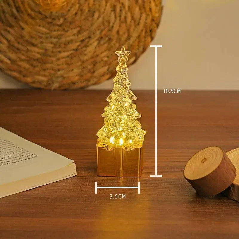Crystal Christmas Tree LED Night Light | Warm Xmas Glow Decor