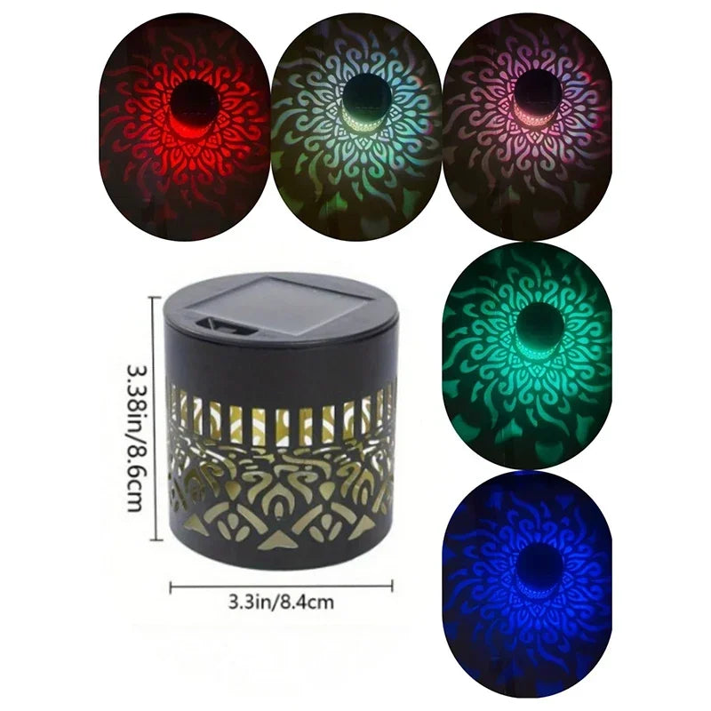 Solar Mandala LED Wall Lamp – Outdoor Waterproof Garden Light