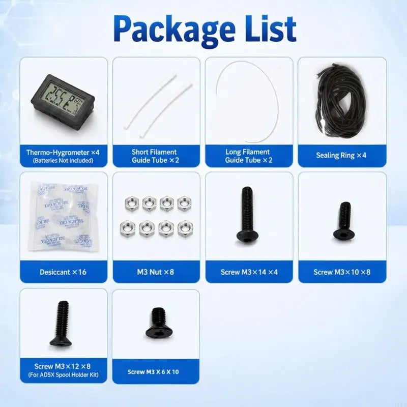3D Printer Filament Dryer Box for AD5X – Touch Control