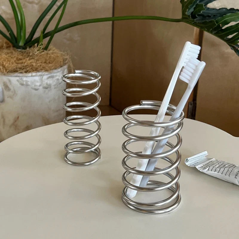 Stainless Steel Toothbrush Holder & Bathroom Storage Rack