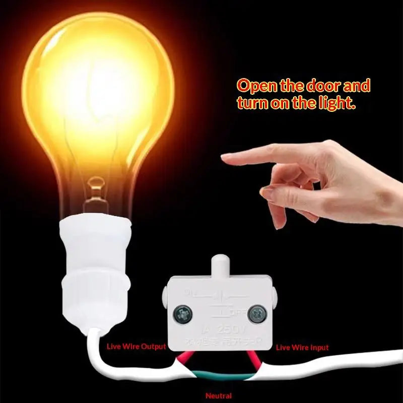Automatic Cabinet Door Light Switch – Auto Reset, Easy Install