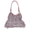 Women's Leopard Print Large Canvas Tote Bag | Drawstring Commuter