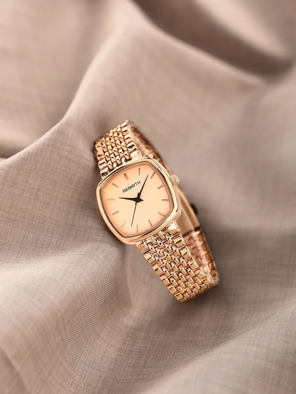 REBIRTH Women's Quartz Watch – Light Luxury Casual Style