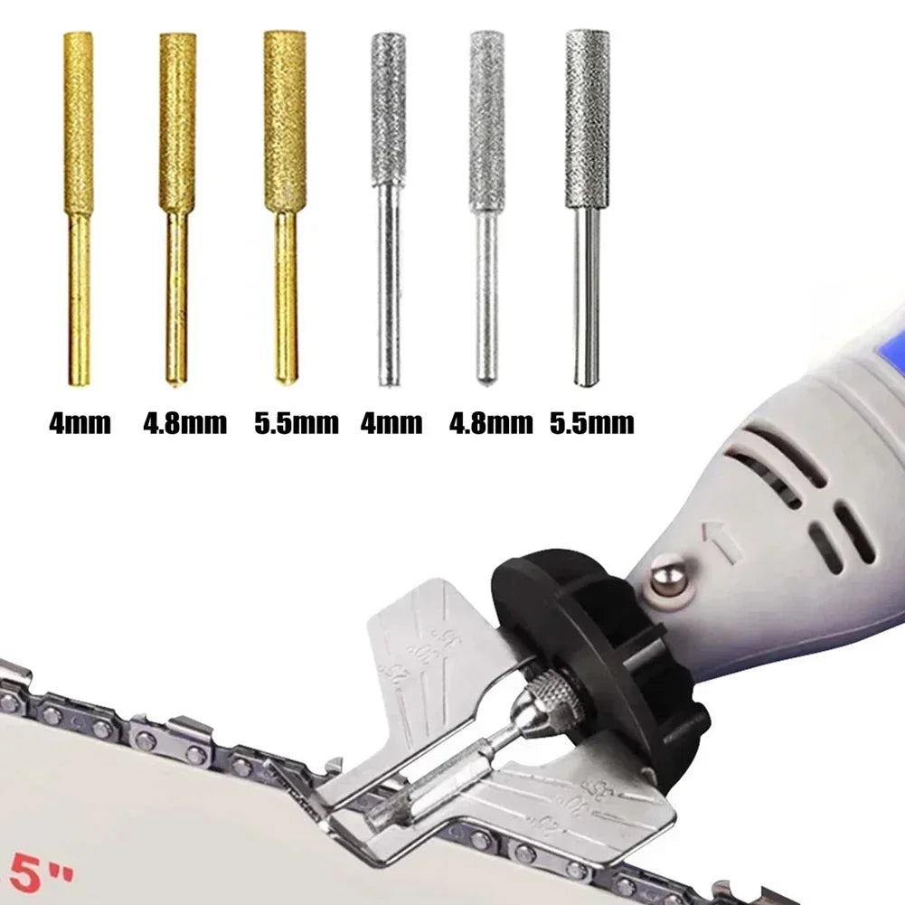 6-Pack Diamond Chainsaw Sharpener Grinding Heads 4/4.8/5.5mm