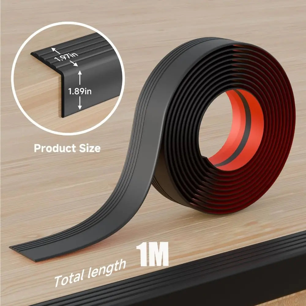 100cm Self-Adhesive Non-Slip Stair Edge Trim | PVC Protector