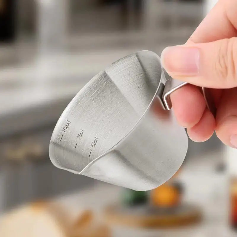 304 Stainless Steel Espresso Measuring Cup with Scale Mark