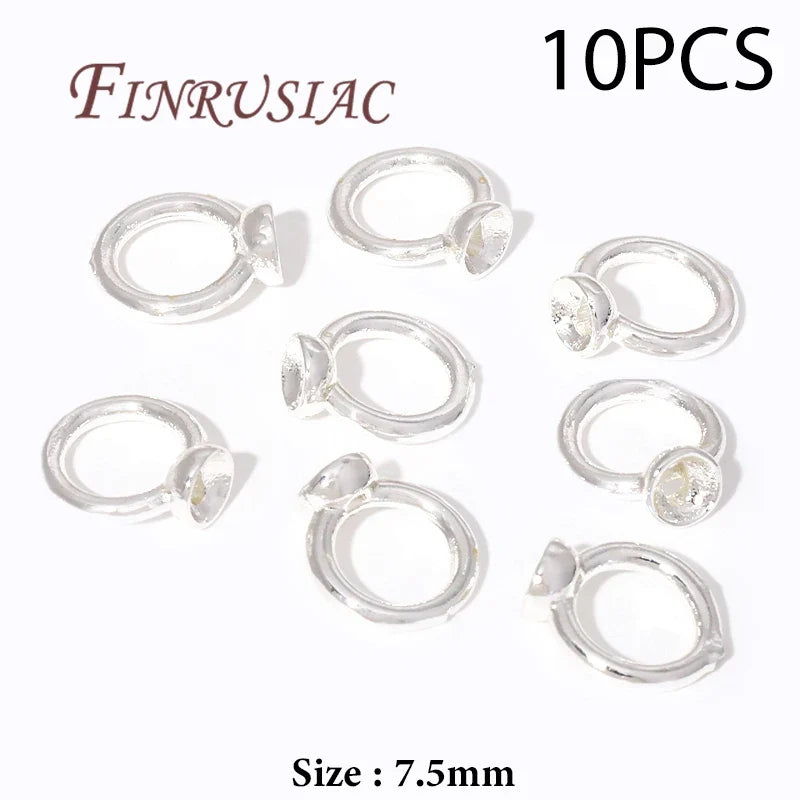 18K Gold Plated Crimp Beads, End Caps & Lobster Clasps