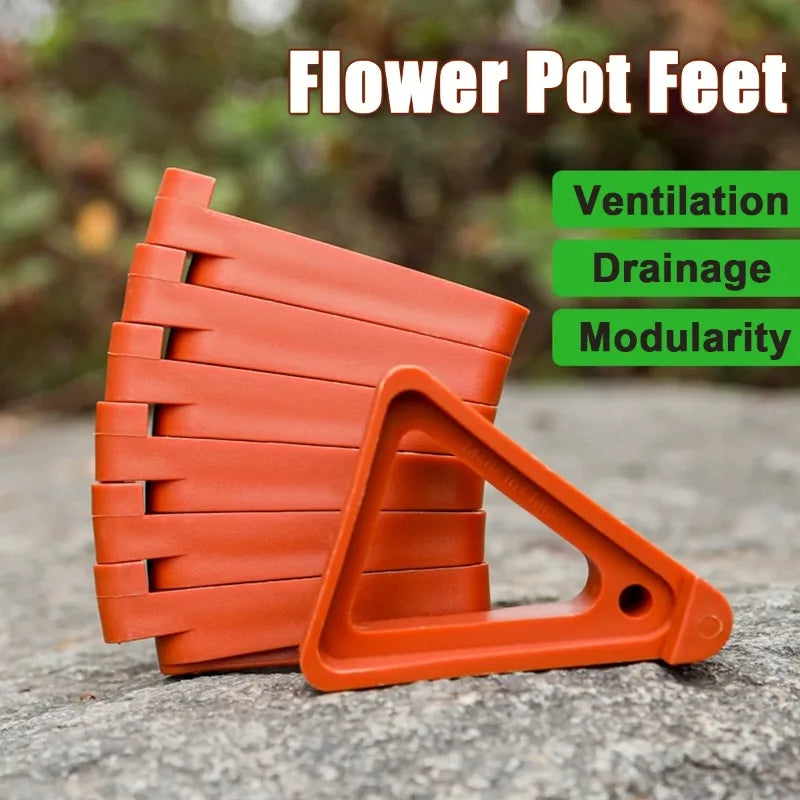 Plant Pot Feet Risers with Drainage Holes – 10 or 30 Pack