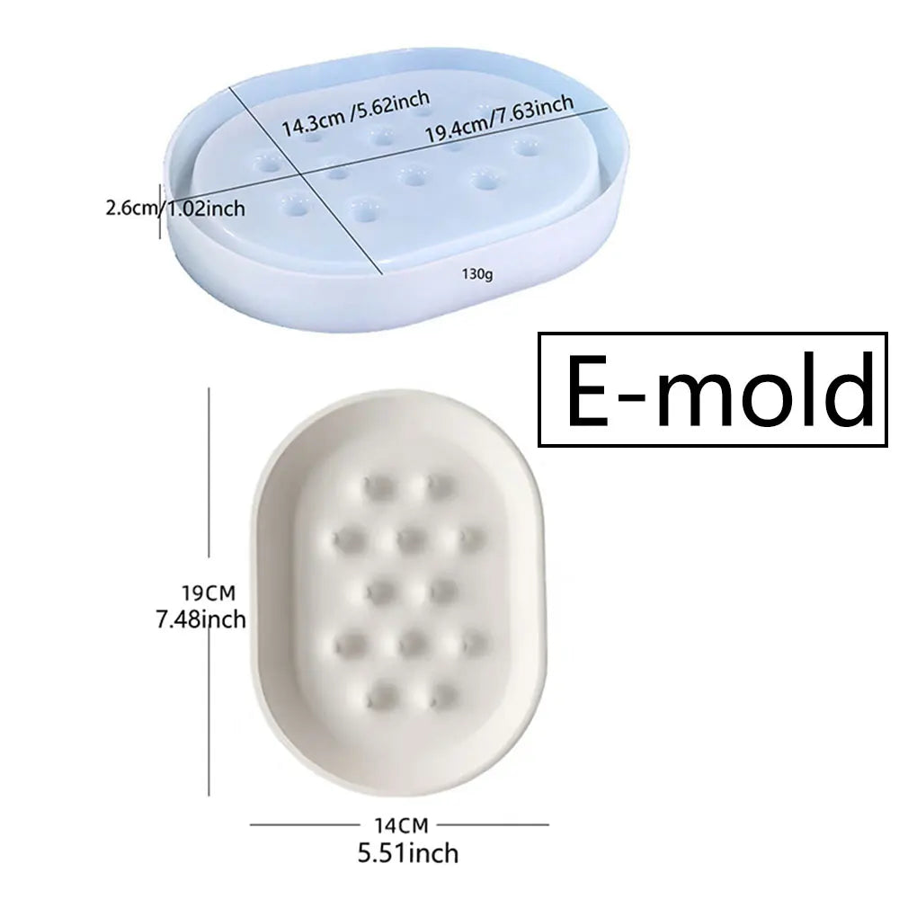 Silicone Jewelry Dish Mold – Heart, Square & Oval Ring Trays