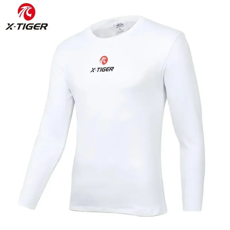 X-TIGER Winter Fleece Cycling Base Layer | Long Sleeve Bike Shirt