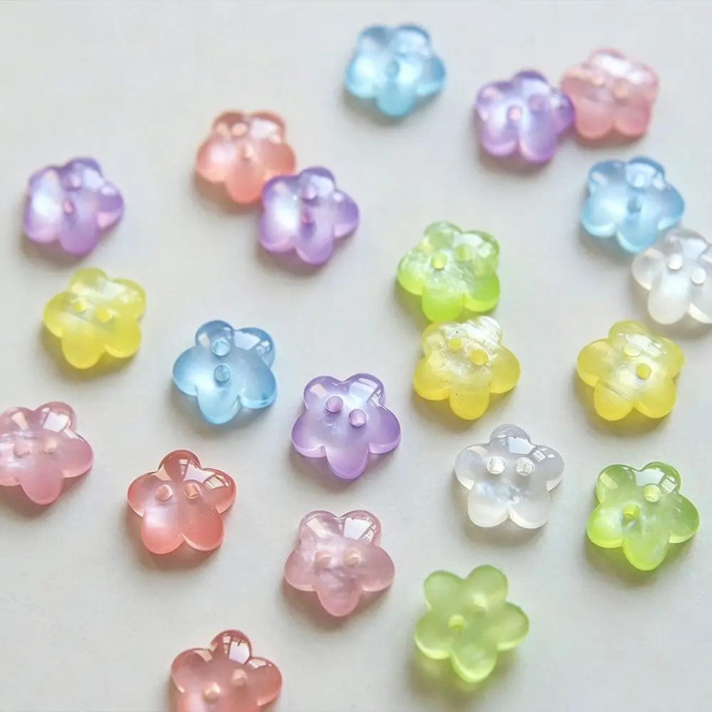 50pcs 3D Flower Buttons 11mm Hollow Cloud Shape – DIY Craft