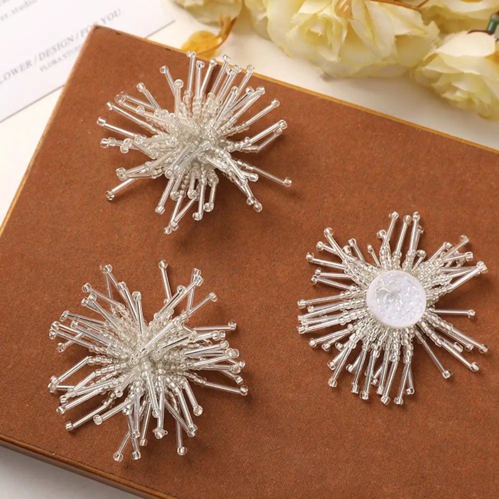 3D Handmade Flower Beads Sew-On Patch | Fabric Applique