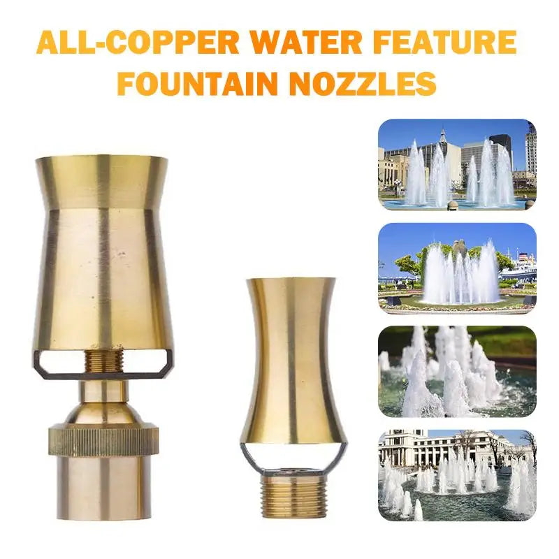 Brass Cedar Tower Ice Fountain Nozzle – Pool Water Feature