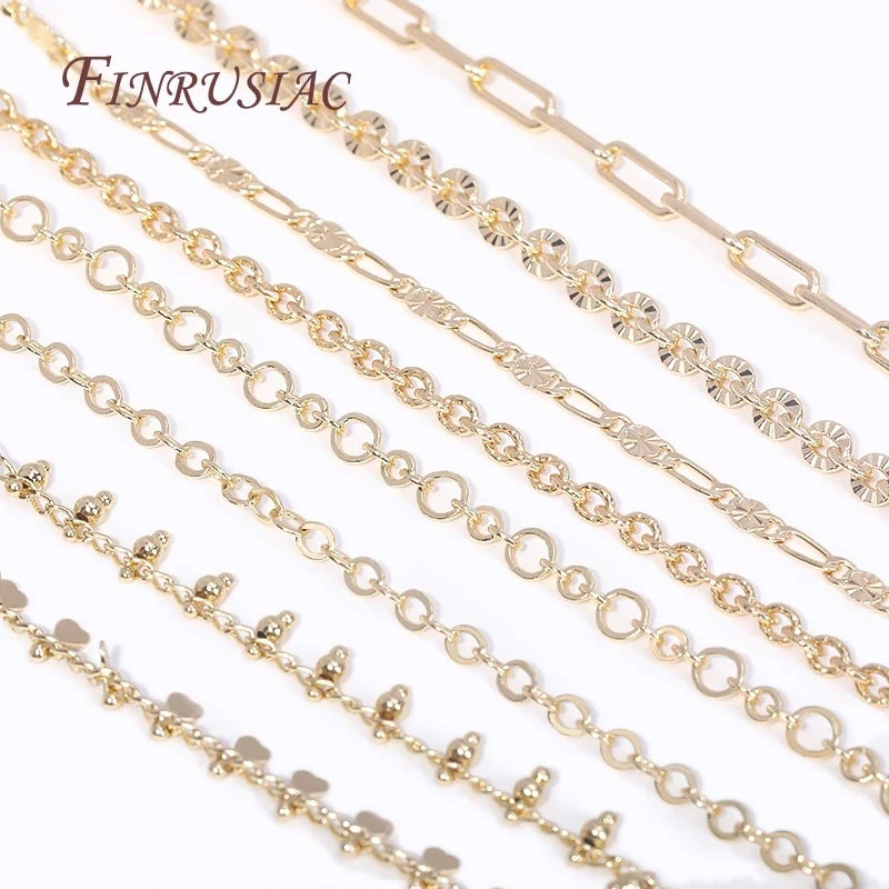 14K Gold Plated Bulk Cable Chain Spool – DIY Jewelry Making